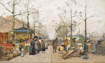 Brocante Eugène Galien Parisino Pinturas al óleo